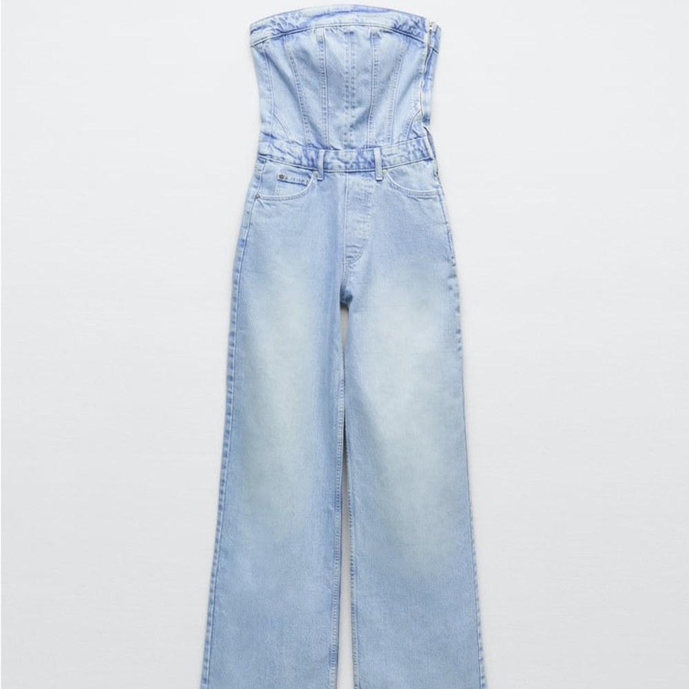 Zara Denim Jumpsuit